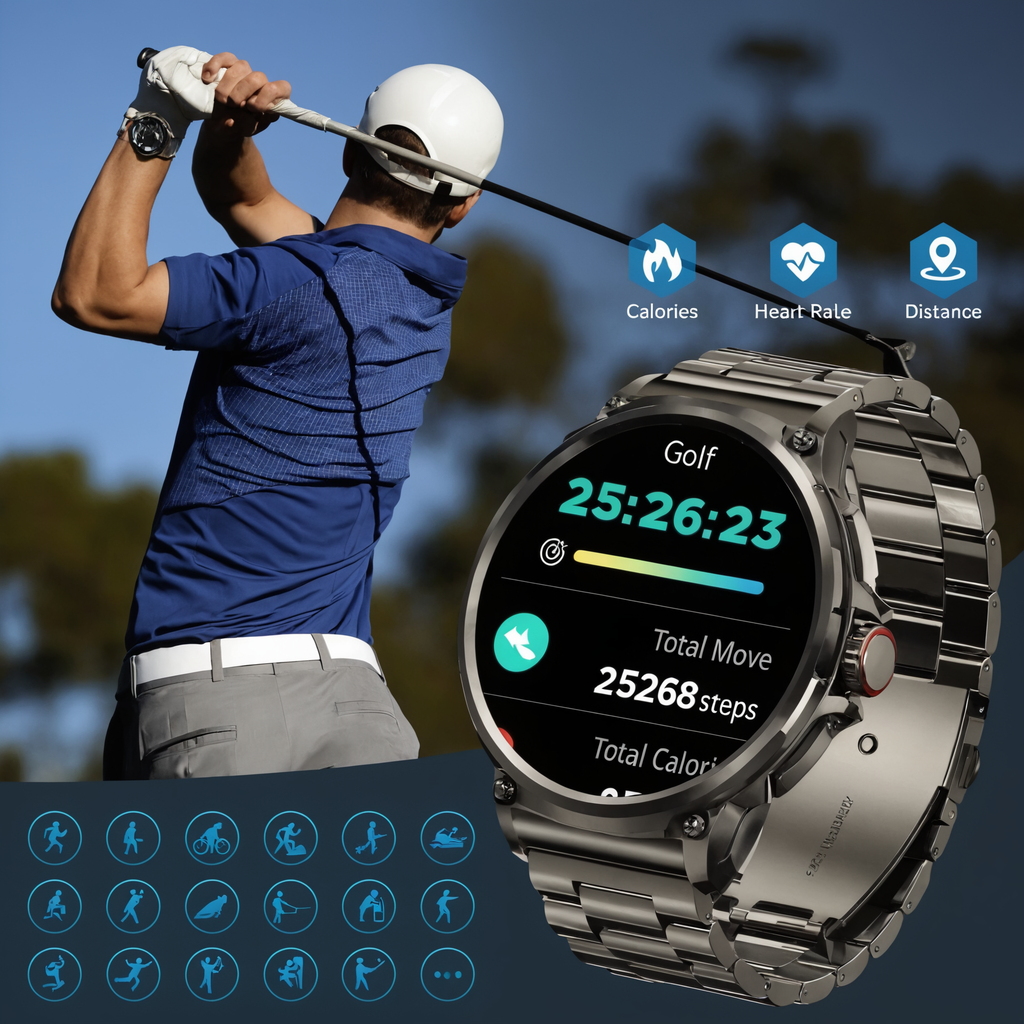 Ultra HD Smartwatch GPS Bluetooth